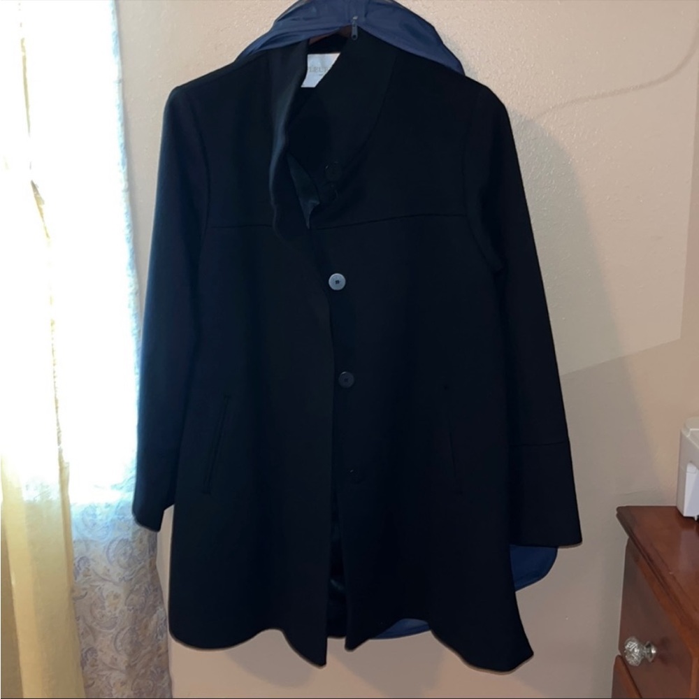 Fleurette stand collar coat